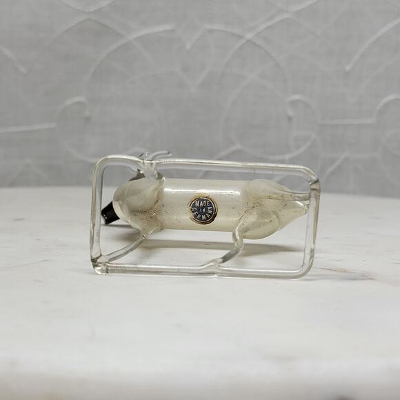 VTG Bimini Reindeer 4.5” Silver Gray Mercury Glass Set of 3 Germany Delicate - Picture 11 of 16